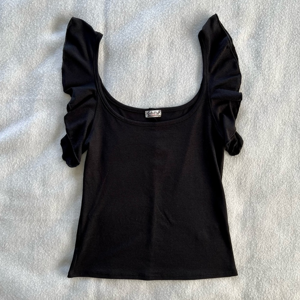 Free People Ruffle Sleeve Tank